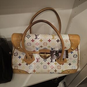 Louis Vuitton Multicolor Monogram Canvas Tote Bag - White/Multicolor